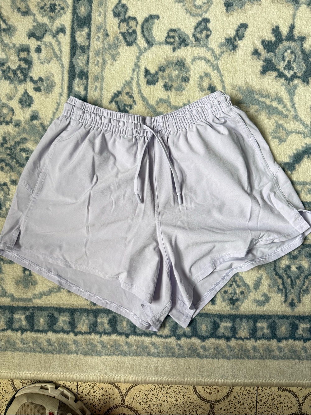 lululemon athletica Light Lavender Athletic Drawstring Shorts